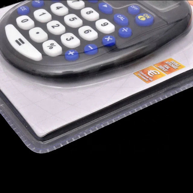 PVC Clear Plastic Packaging Case Blister Storage Box For Calculator Electronic Products