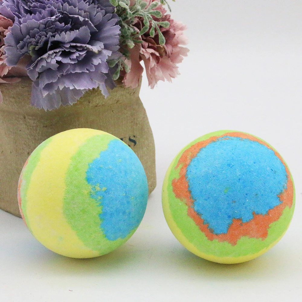 Bath  Bombs Balls  Lovely Doughnut Bath Bombs white and orange color 100g handmade natural raw material