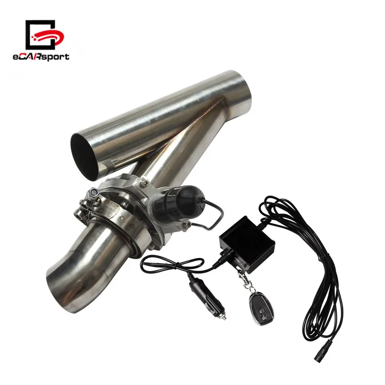 Электрическая выхлопная система eCARsport 3 дюйма/76 мм выхлопной выпускной клапан + пульт дистанционного