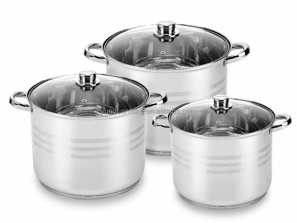 Stainless steel large induction cooking HIGH POT set
