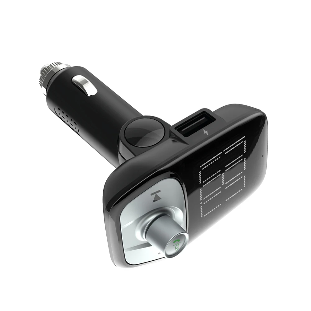 T17 2019 Latest Car MP3 Player wireless fm transmitter bluetooth connect mobile phone handsfree car kit