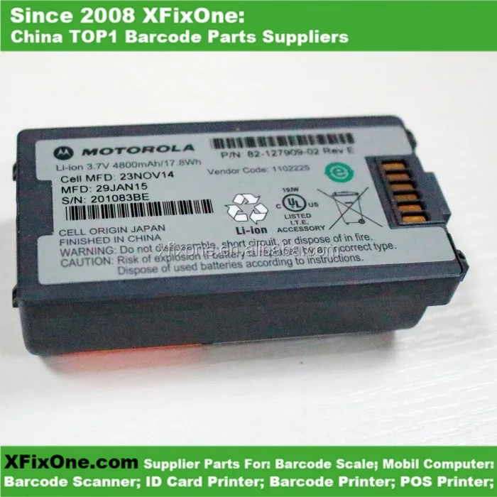 Genuine/ Original Brand New 82-127909-02 battery for symbol MC3100 MC3190 MC3000 serious 4800mAh Battery