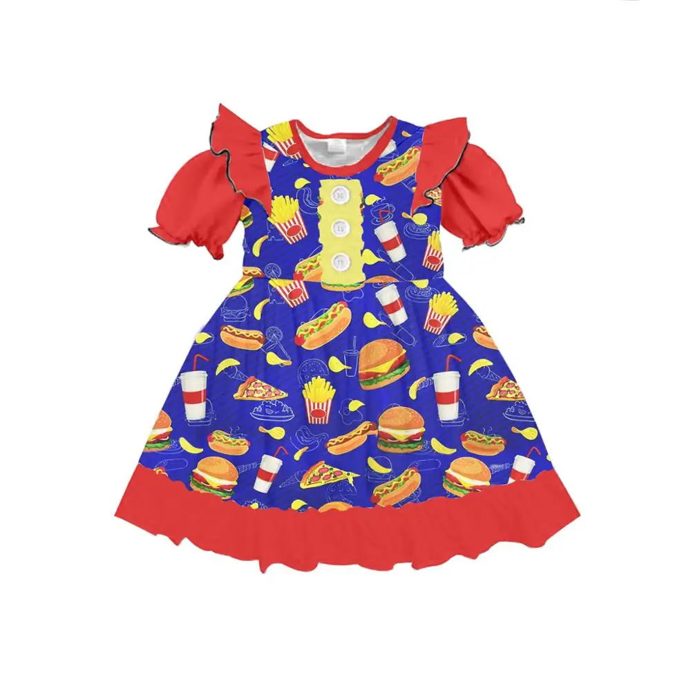 Children clothing wholesale 8 year old girl dress baby fashion design girls boutique dress