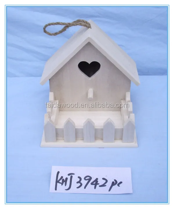 Unfinished Wooden Birdhouses for Crafting, Creating and Decorating