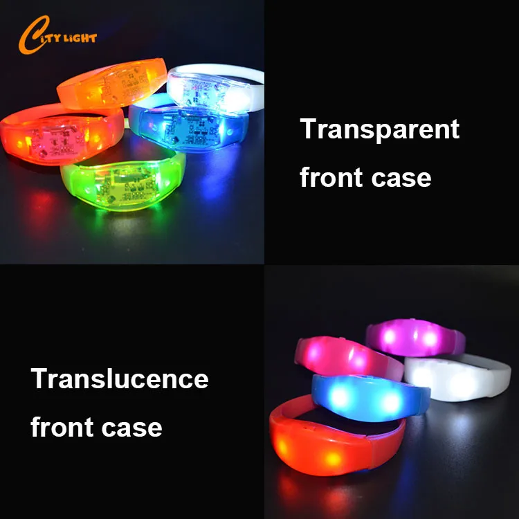 wedding party favors silicone light led bracelet sound activated