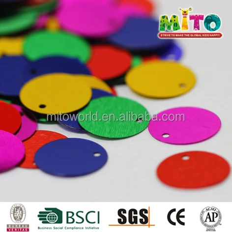 Clothing Accesory wholesale plastic large round sequin