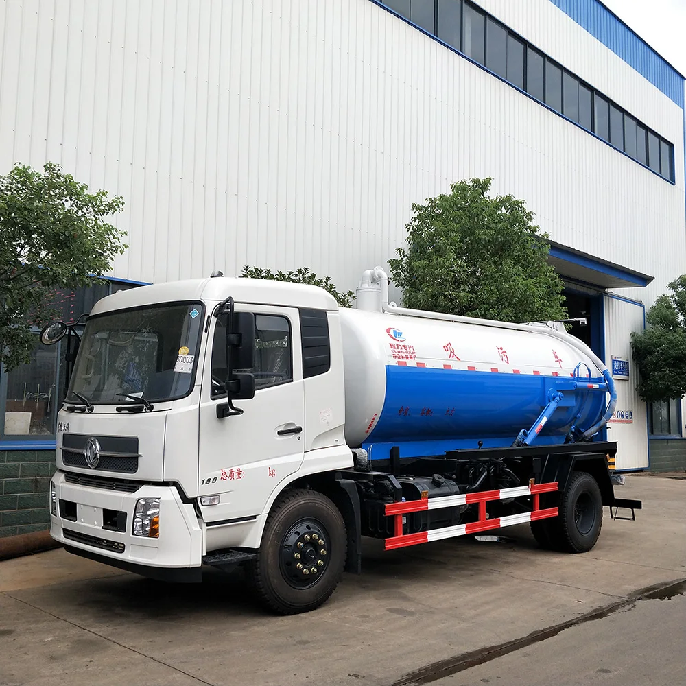 small 4 ton dongfeng vacuum sewage truck for sale