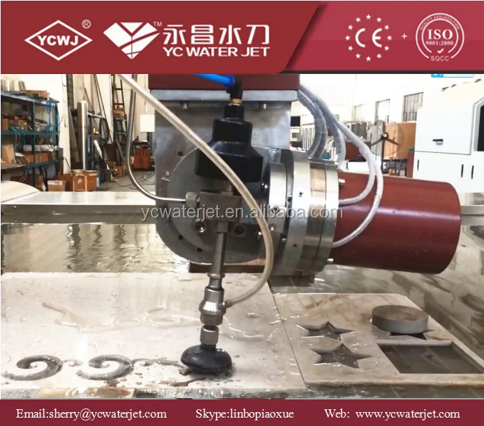 5 оси гидроабразивной резки по камню шаблон и резки компенсации