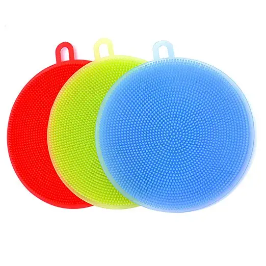 Multipurpose Antibacterial Silicone Dish Scrubber Sponge Silicone Dish Washing Brush