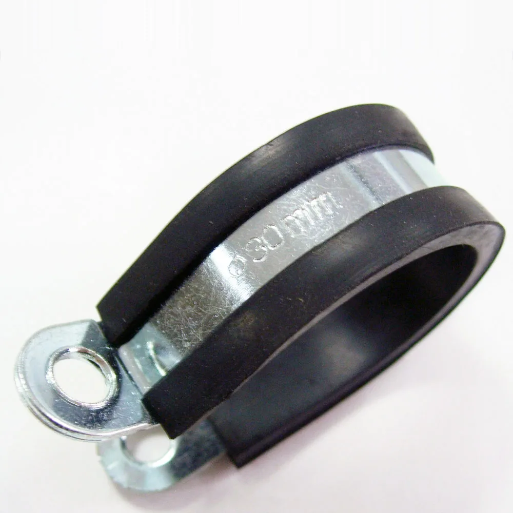 
P type electric power line hose clamp cushioned with EPDM rubber 
