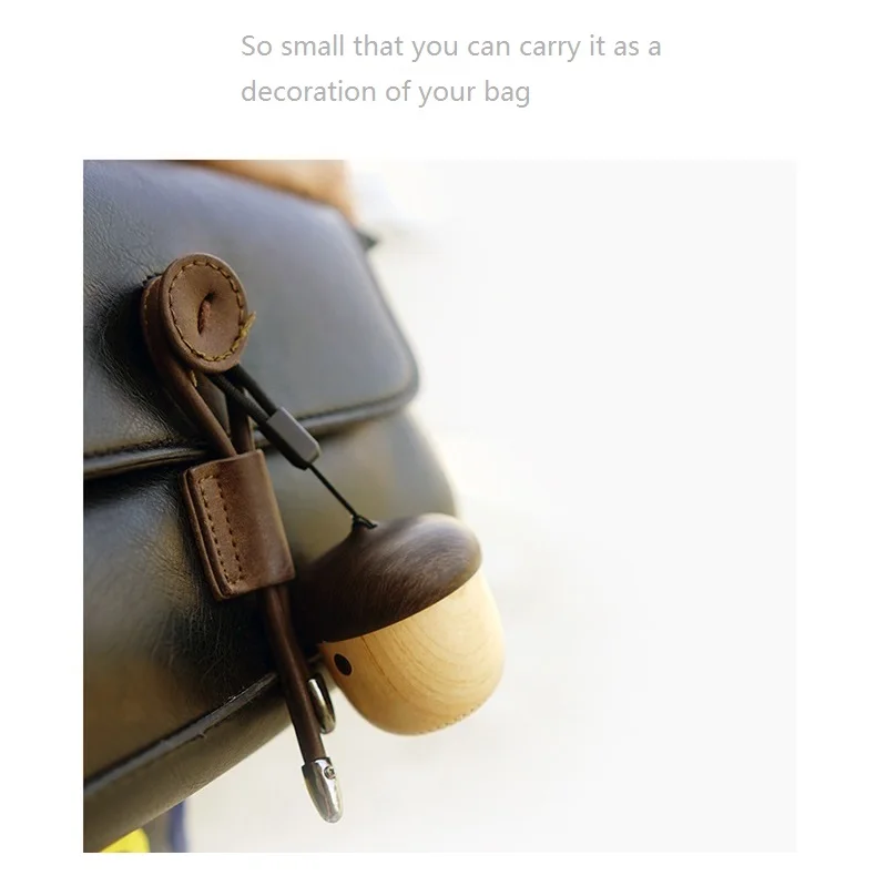 
Creative Gifts Nut Shaped Ultra Mini Wooden Bluetooths Speaker 