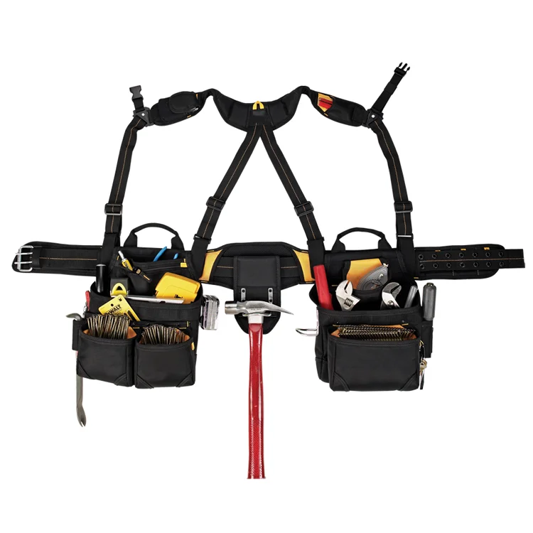 
DG5617 Electrician Engineer Waist Tool Belt Bag with Suspender 