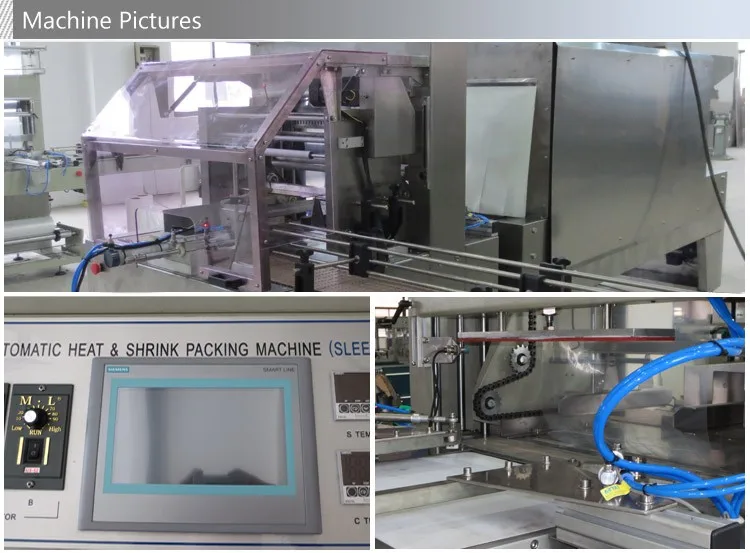 Bottle shrink wrapping packing machine sleeve sealing automatic