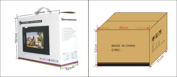 Best Saling ACTOP Wired Doorphone Monitor and Camera Video Doorbell System Night VISION Modern 7 Inch TFT LCD CE FCC ROHS CN;GUA