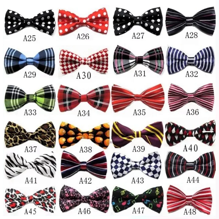 Галстук-бабочка с принтом, 72 цвета