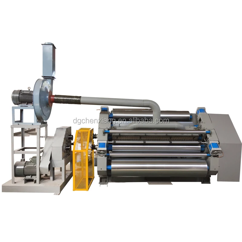 Factory Price Fingerless Vacuum Adsorption Single Facer Corrugated Machine / Single Facer for Sale