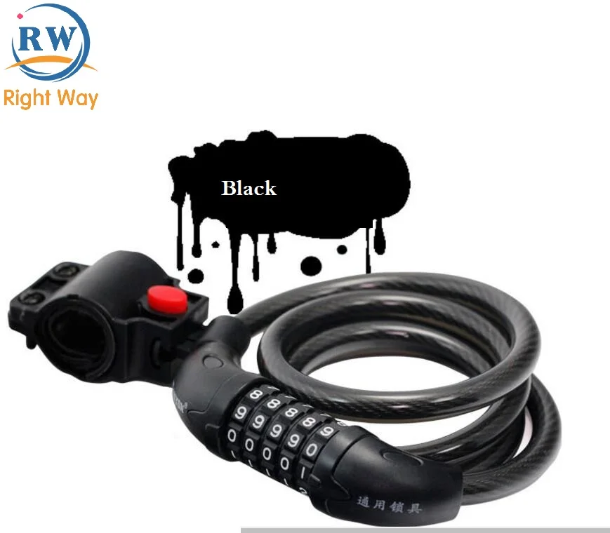 Цифровой замок для велосипеда с паролем из стальной проволоки, 4 шт.
