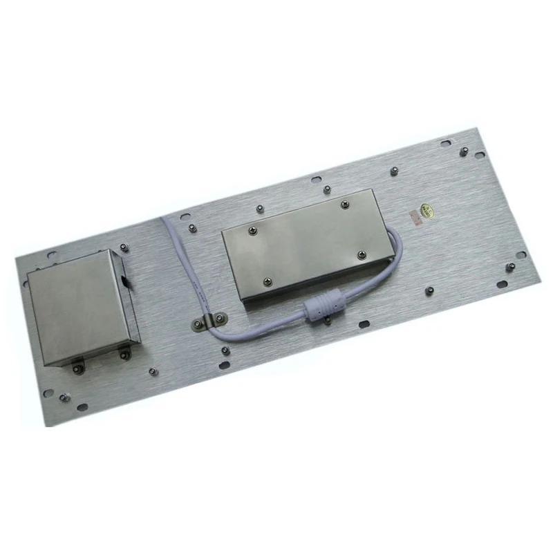  Промышленная металлическая клавиатура со светодиодной подсветкой и трекболом 65 клавиш