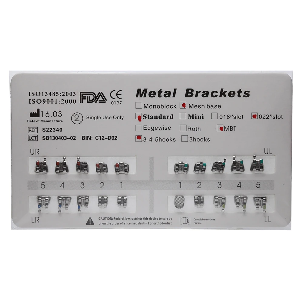 Skyortho ортодонтический мини-кронштейн для зубов Roth 0 022 продажи