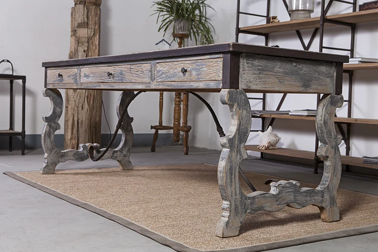 antique furniture long desk table