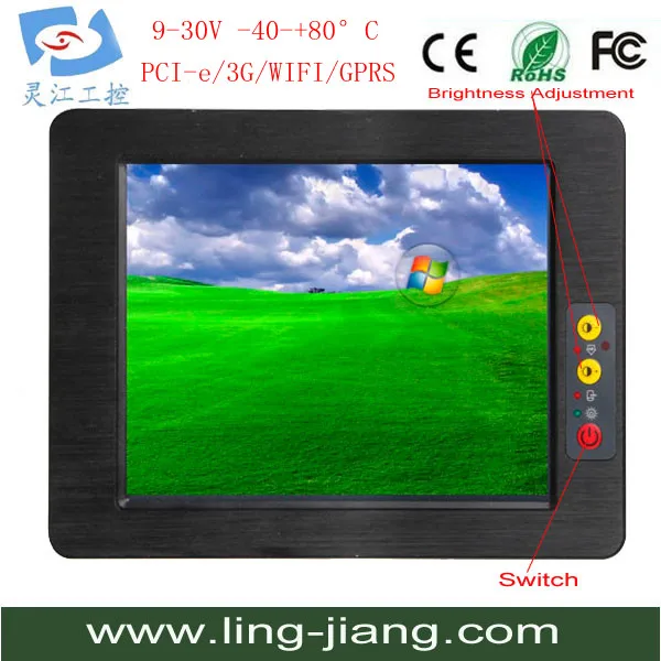 10.4 дюймовый промышленный прочный панельный компьютер/плоские компьютеры ppc-104c