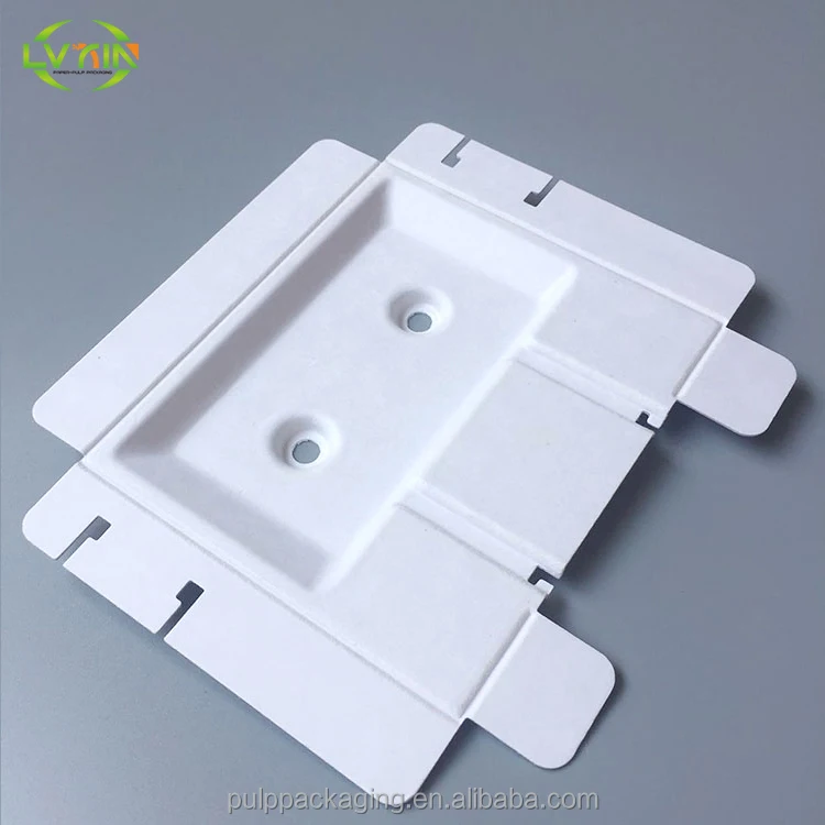 
Biodegradable Pulp Inner Tray,molded Headphones Packaging Trays Bagasse Pulp Wet Press Pulp Molding Recycled CN;GUA OEM 