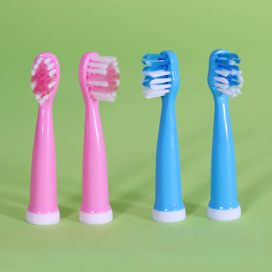 ABS Food Grade Material Soft Bristle Wholesale Musical Cartoon Sonic Kids Electrical Replacement Toothbrush Heads For Children