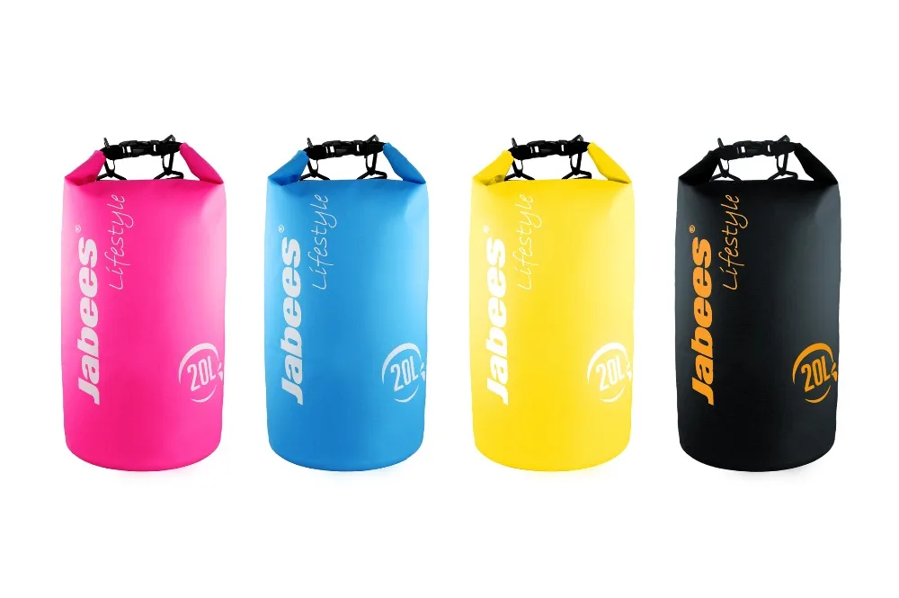 New Arrival Jabees PVC Large Capacity 20L Portable Waterproof Dry Bag With Shoulder Strap