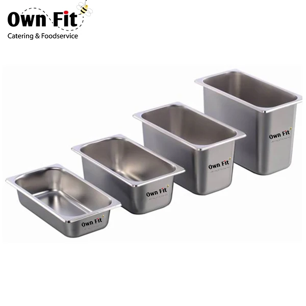 NSF stainless steel hotel food pan gastronome trays for commercial kitchen