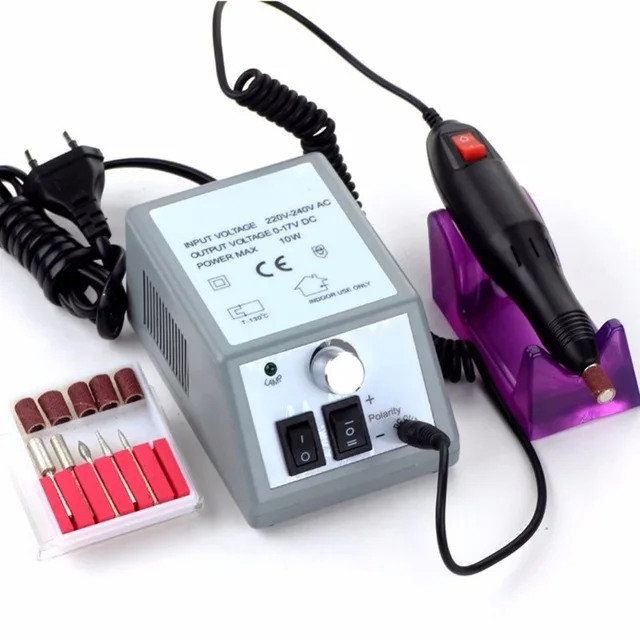 Professional Electric Manicure Machine Nail Drill with Drills 6 Bits