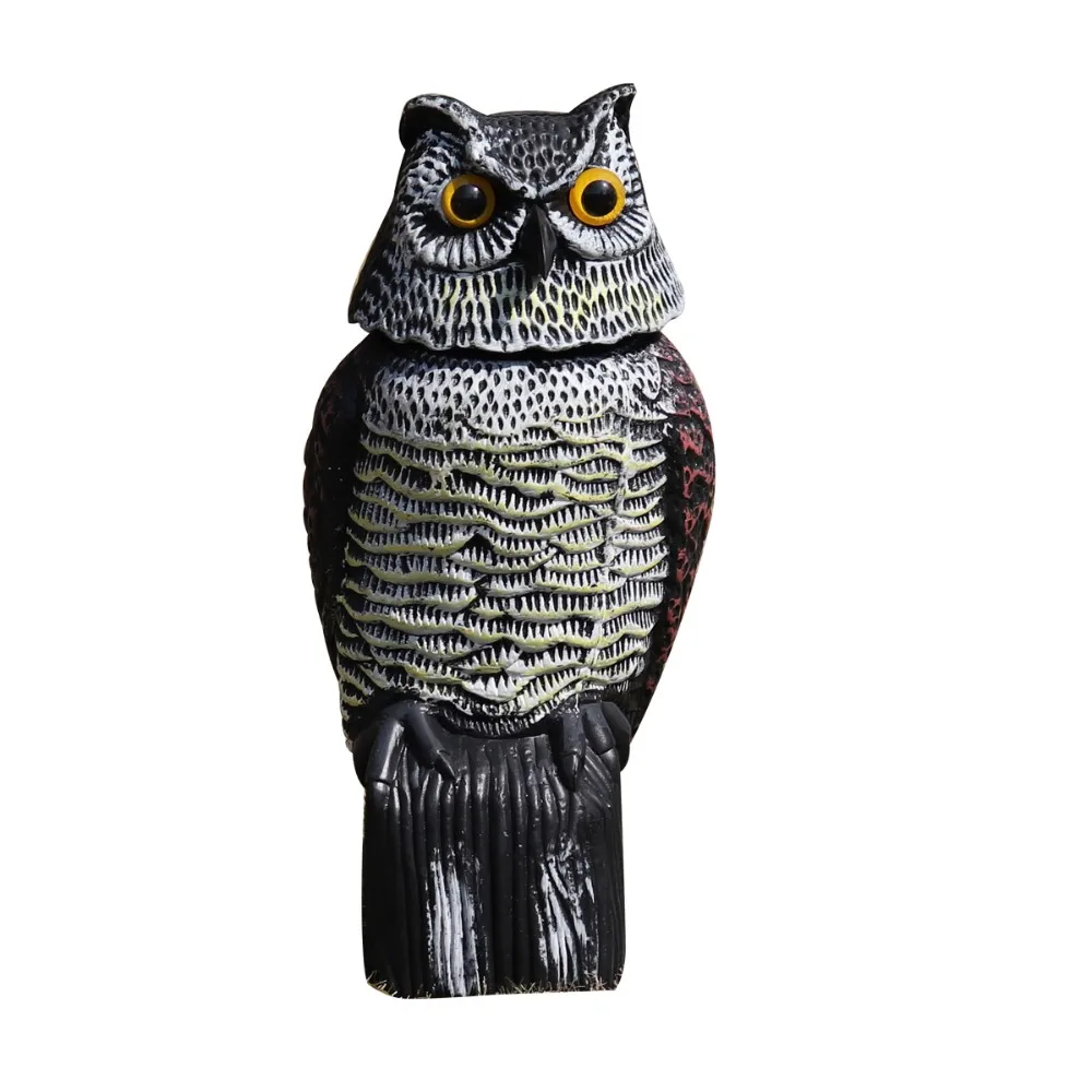Factory Price Plastic Owl Decoy, Owl Decoy With Rotating Head
