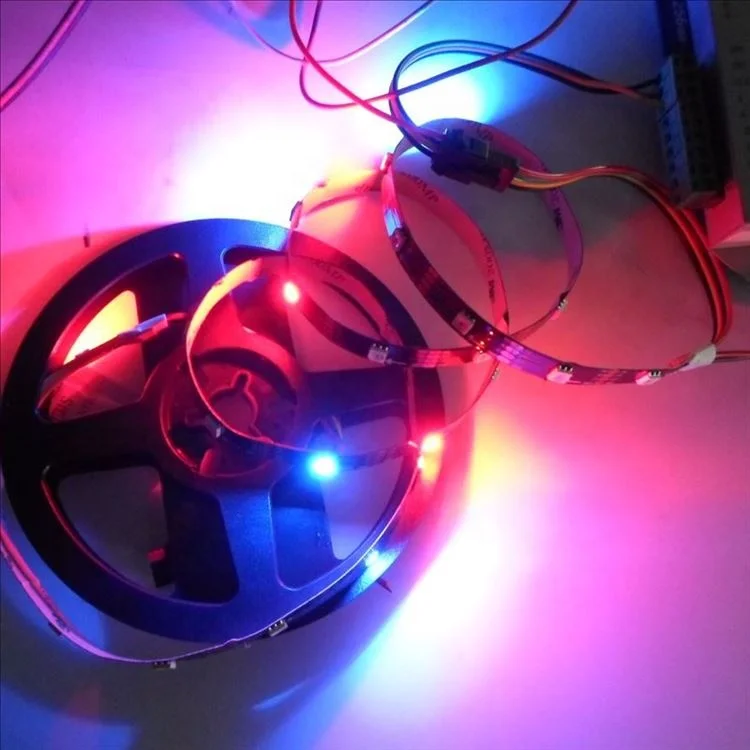 Programmable SK9822 5050 RGB magic color 30 pixels/m addressable smart RGB pixel strip light