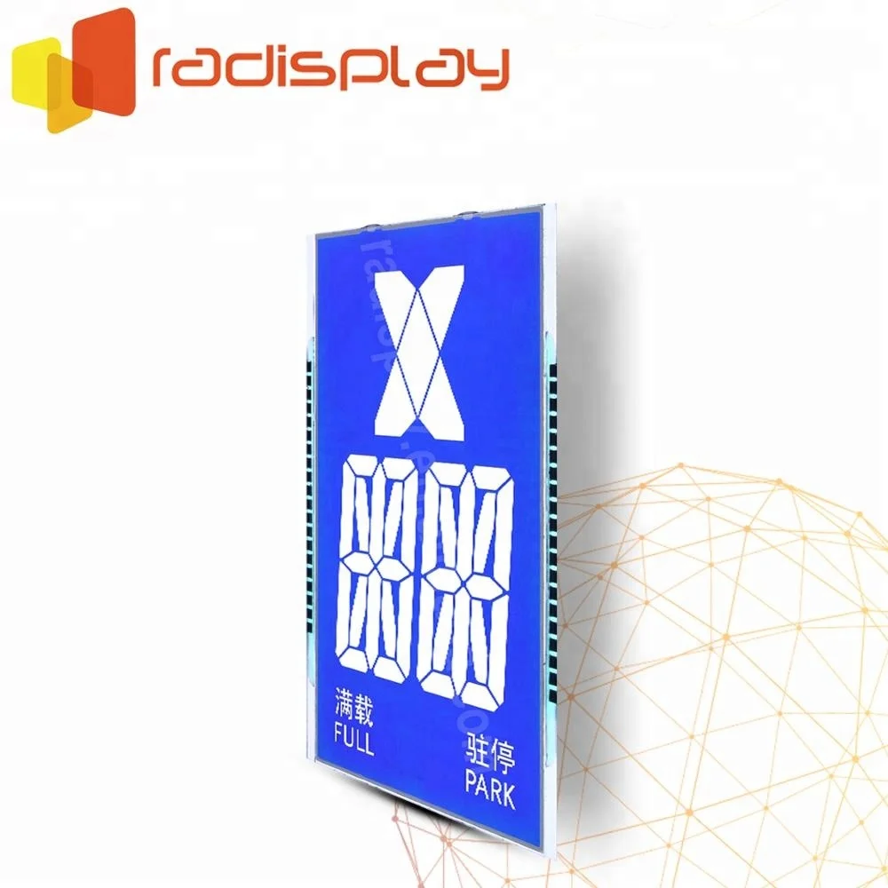 
Customized 7 Segment Blue STN Panel Elevator Lcd Display 