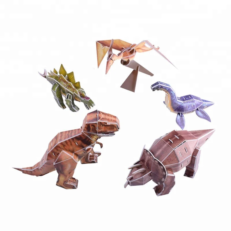 
94pcs fun dinosaur world handmade puzzle 3d diy cubic 