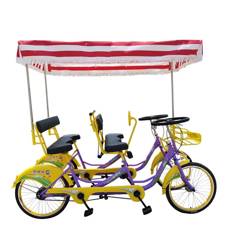 Тандемный велосипед для любителей езды на велосипеде/аренда в парке велосипед/стальная рама на 4 человека surrey bike