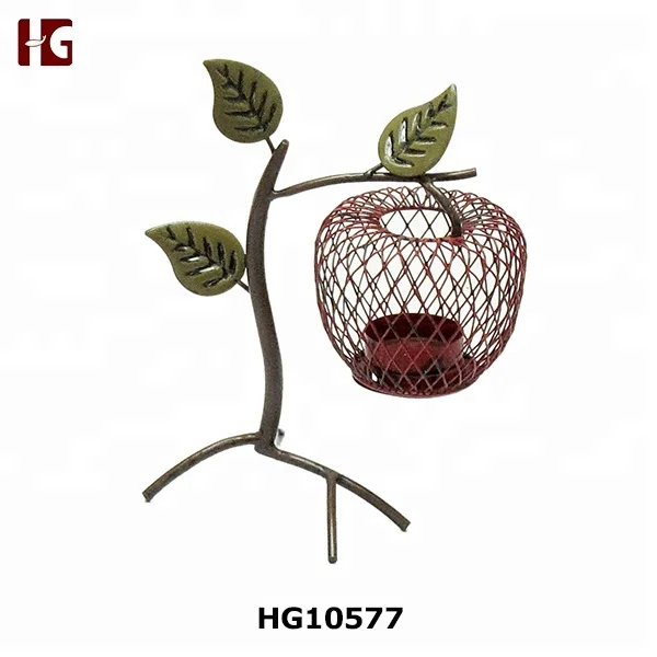 Decorative Lemon Tree Metal Candle Holder Stand