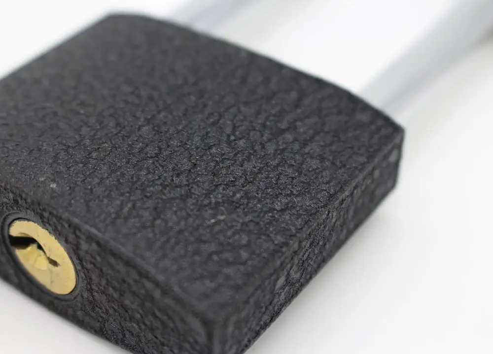 Best selling product heavy duty black/grey color padlock paint spray iron padlock Size 20-25-32-38-50-63-75mm