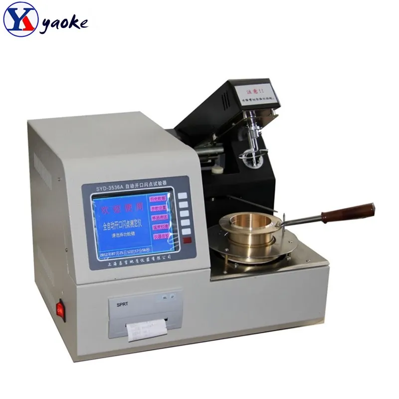 ISO 2592 ASTM D92 IP 36 CLEVELAND OPEN CUP FLASH POINT TESTER