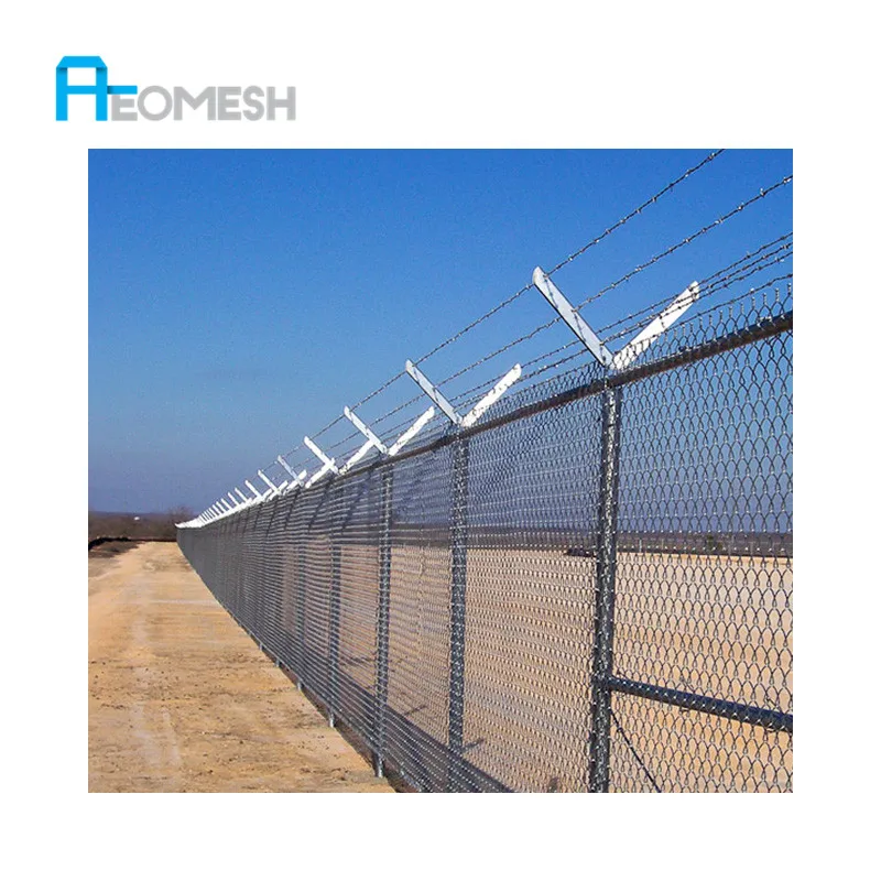 AEOMESH Clearvu fence/ clear view fence Rhombic wire mesh Cyclone fence