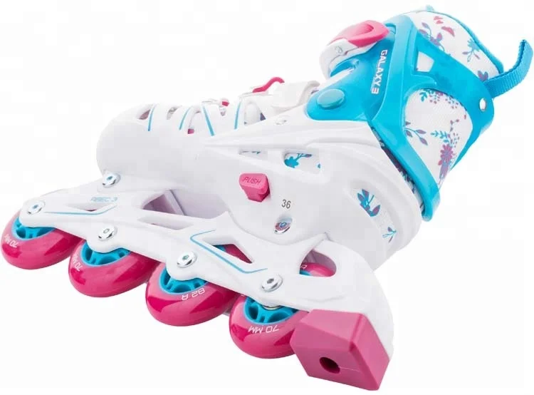 Adjustable roller inline skate shoe for kids