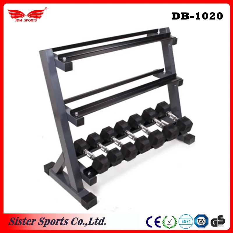 Тренажерный зал оборудование тренировки Три Уровня Hex Гантели