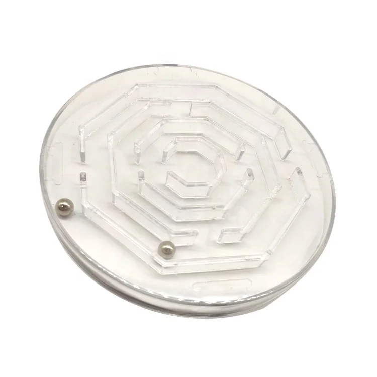 Labyrinth board game maze solitaire balance Plastic Mini Pinball customized marble brain puzzle challenging toys kids toddles