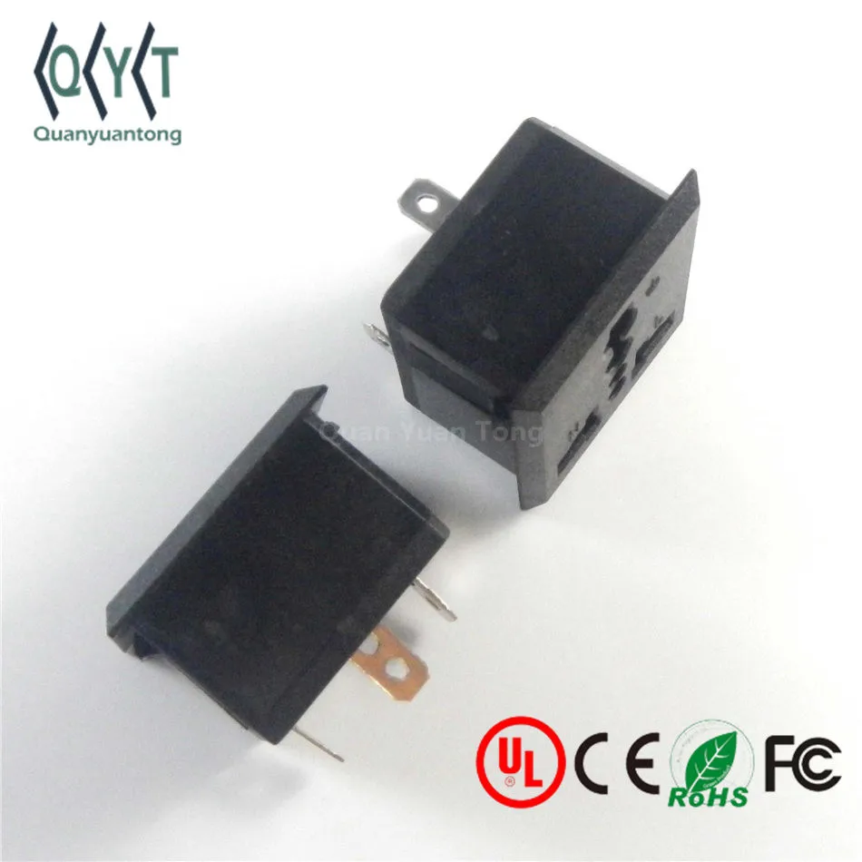 BX-801 3 pins 250 В 13A питания меди адаптер plug Несколько адаптер гнездо