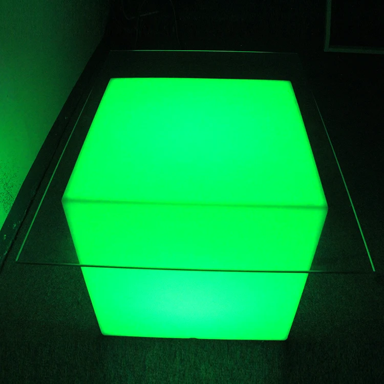 Decoration Waterproof Plastic Lighting Home Stool Small Led Cube With Remote