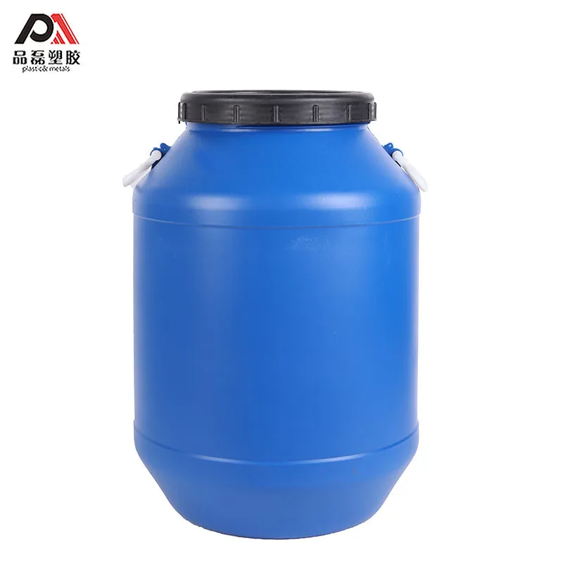 25L 50L 100 %  HDPE white/ blue round plastic drum barrel