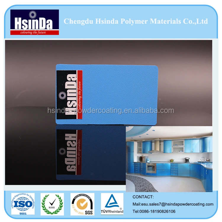 Epoxy polyester metallic effect high oil repellent performace spraying powder