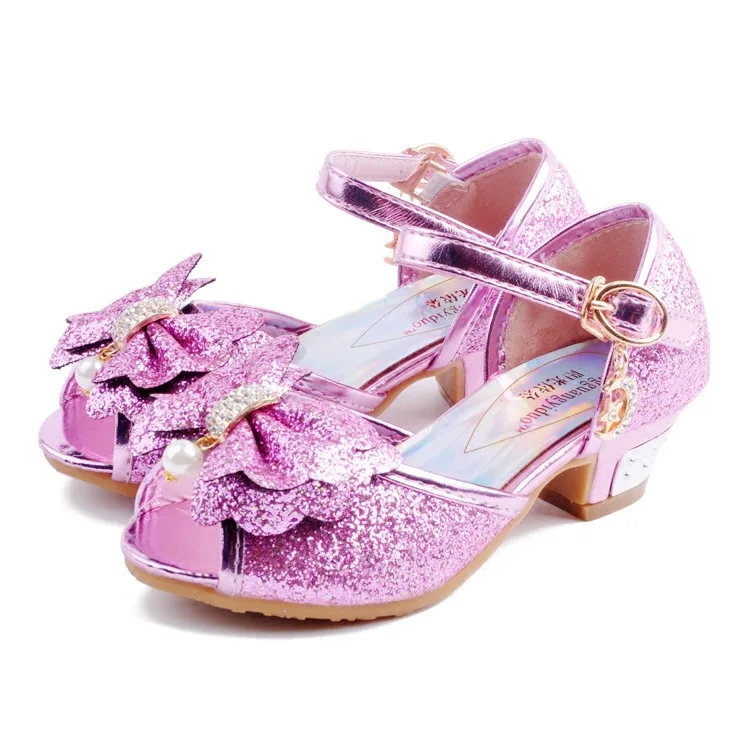 
Princess Summer Crystal Children Fish Mouth Sandal Shoes 