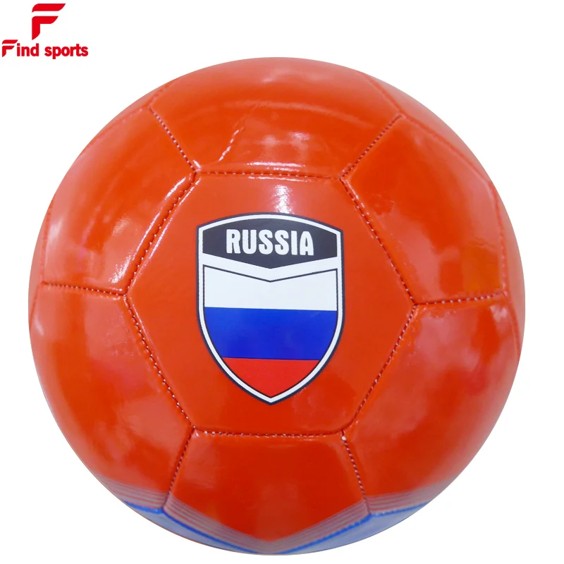 classic football ball with russia country name flag size 5 size 2 BSCI factory direct