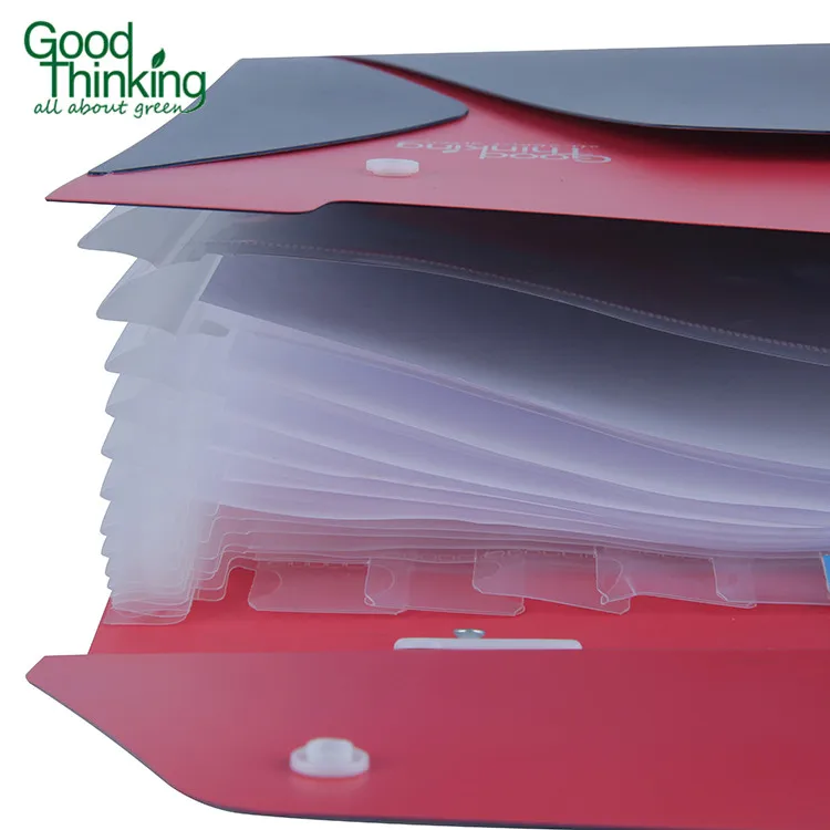 
Wall mounted file organizer eco friendly office stationery hardcover A4 pocket custom vertical expanding file 