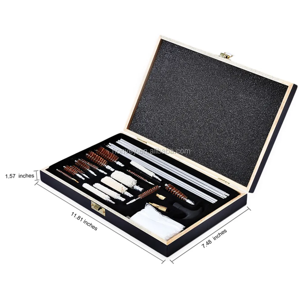 
Hot 75pcs Universal Gun Cleaning Tool Hand Shot Gun Clean Kit Set Pistol Pipe Mop Brush Rifle Accessory Maintenance With Case 